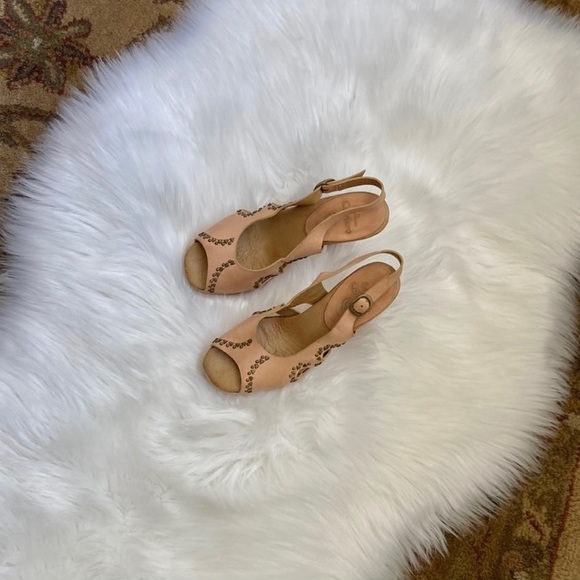 CalleenCordero Genuine Leather Studded Heels - Picture 2 of 11